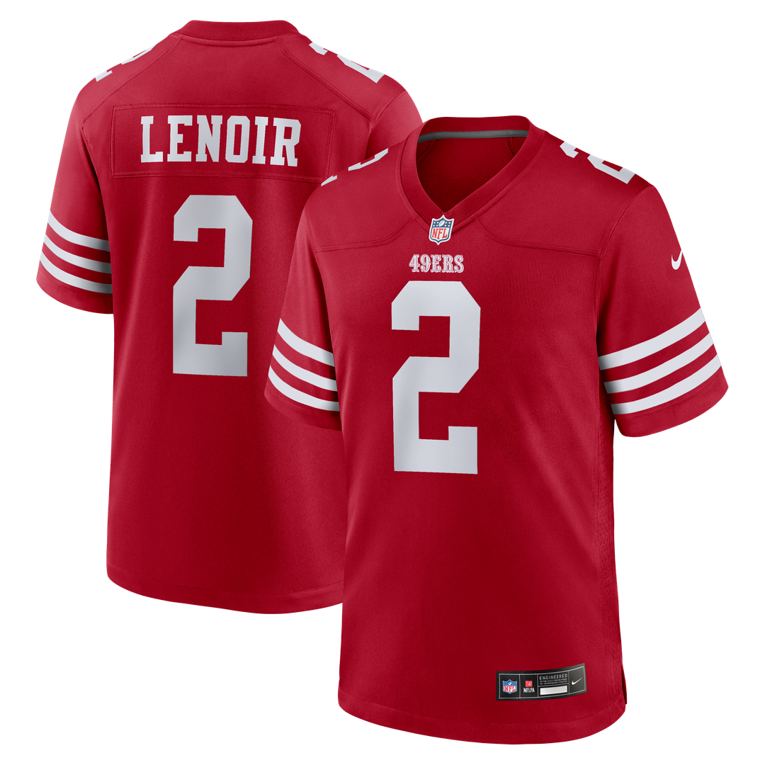 Deommodore Lenoir San Francisco 49ers Game Jersey - Scarlet