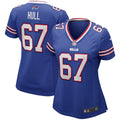 Kent Hull Buffalo Bills Women's Game Retired Player Jersey - Royal