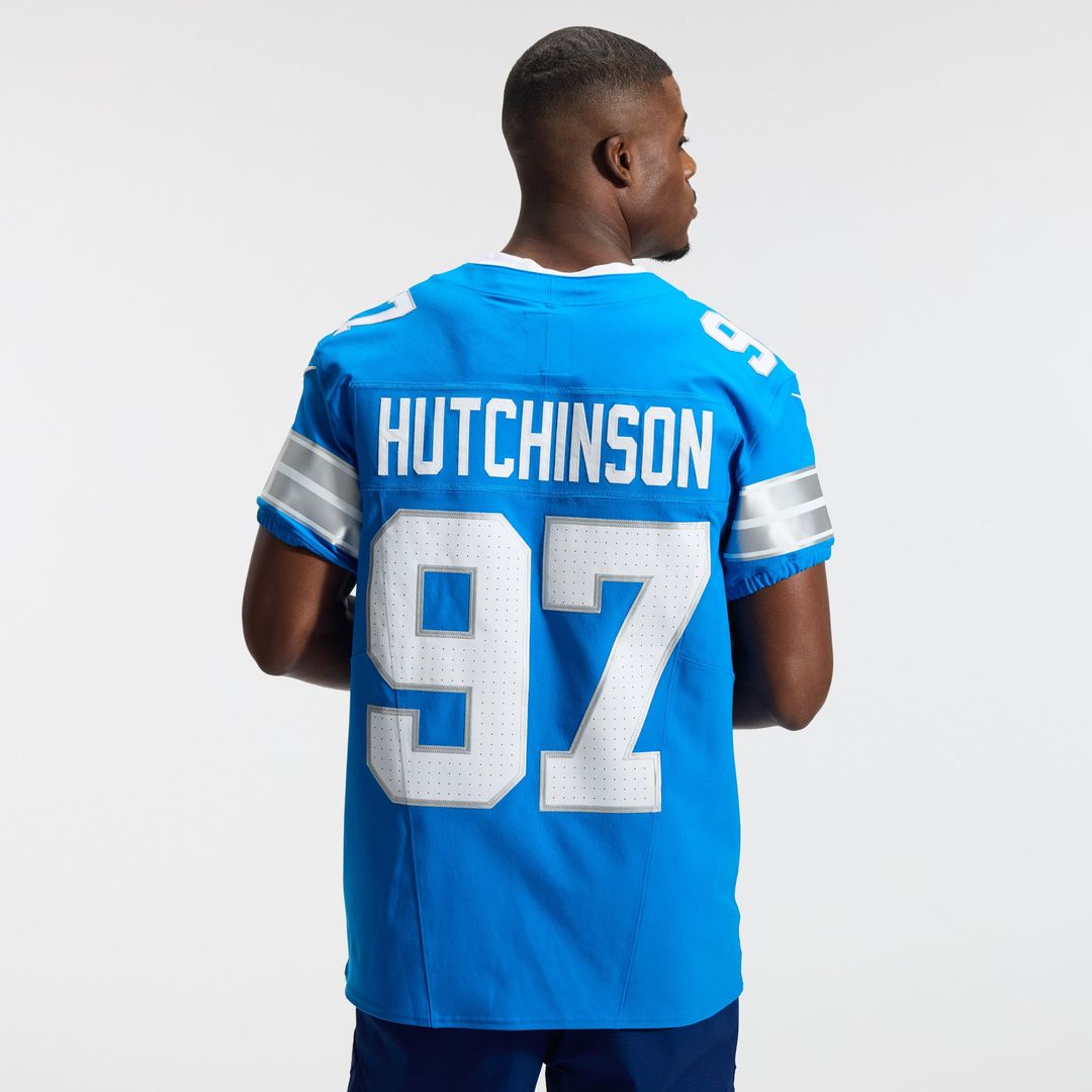 Aidan Hutchinson Detroit Lions Team Vapor F.U.S.E. Elite Jersey - Blue