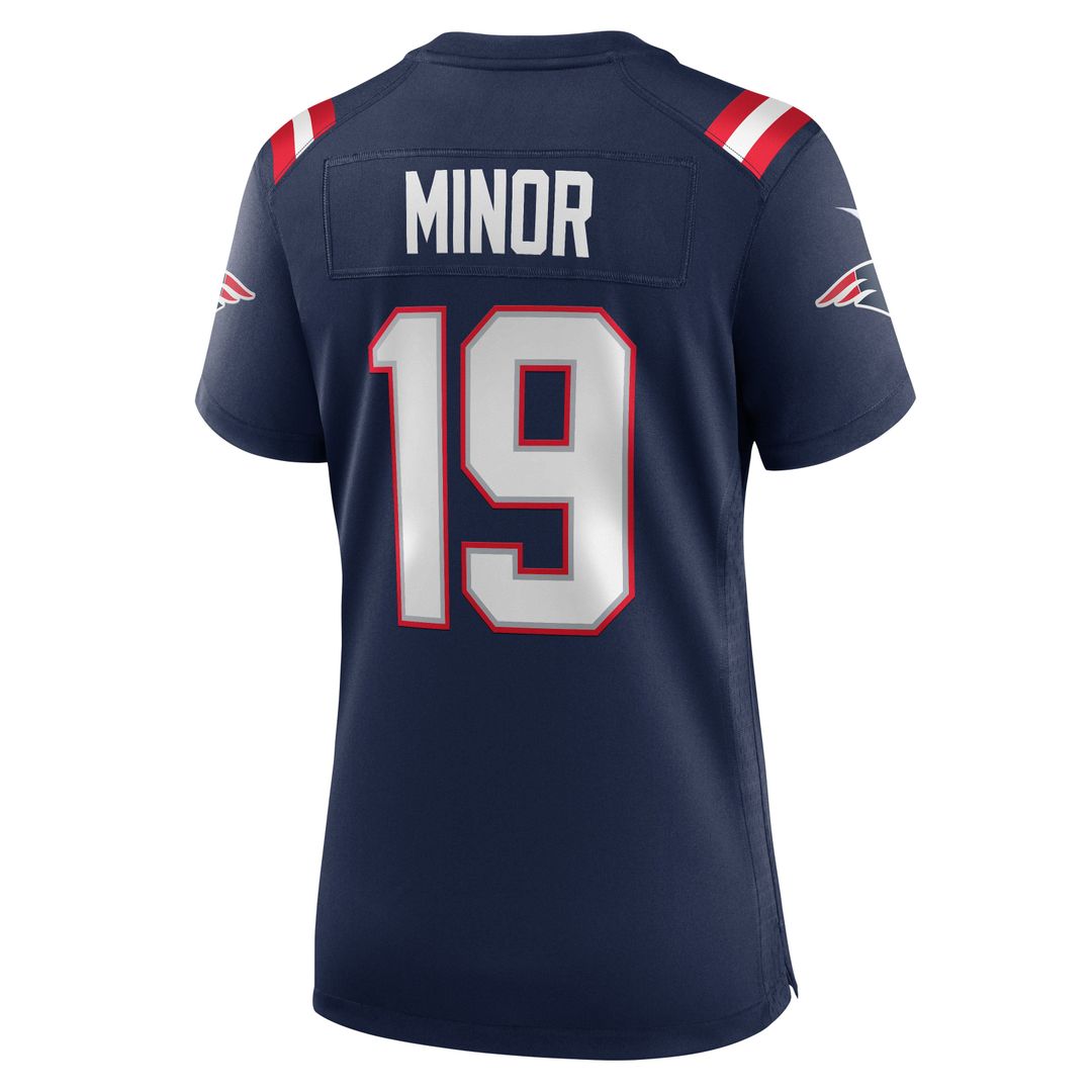 Kobee Minor New England Patriots Women's Team Game Jersey - Navy
