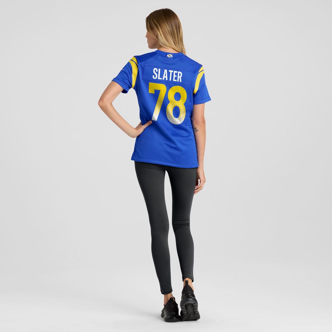 Jackie Slater Los Angeles Rams Women's Game Retired Player Jersey - Royal