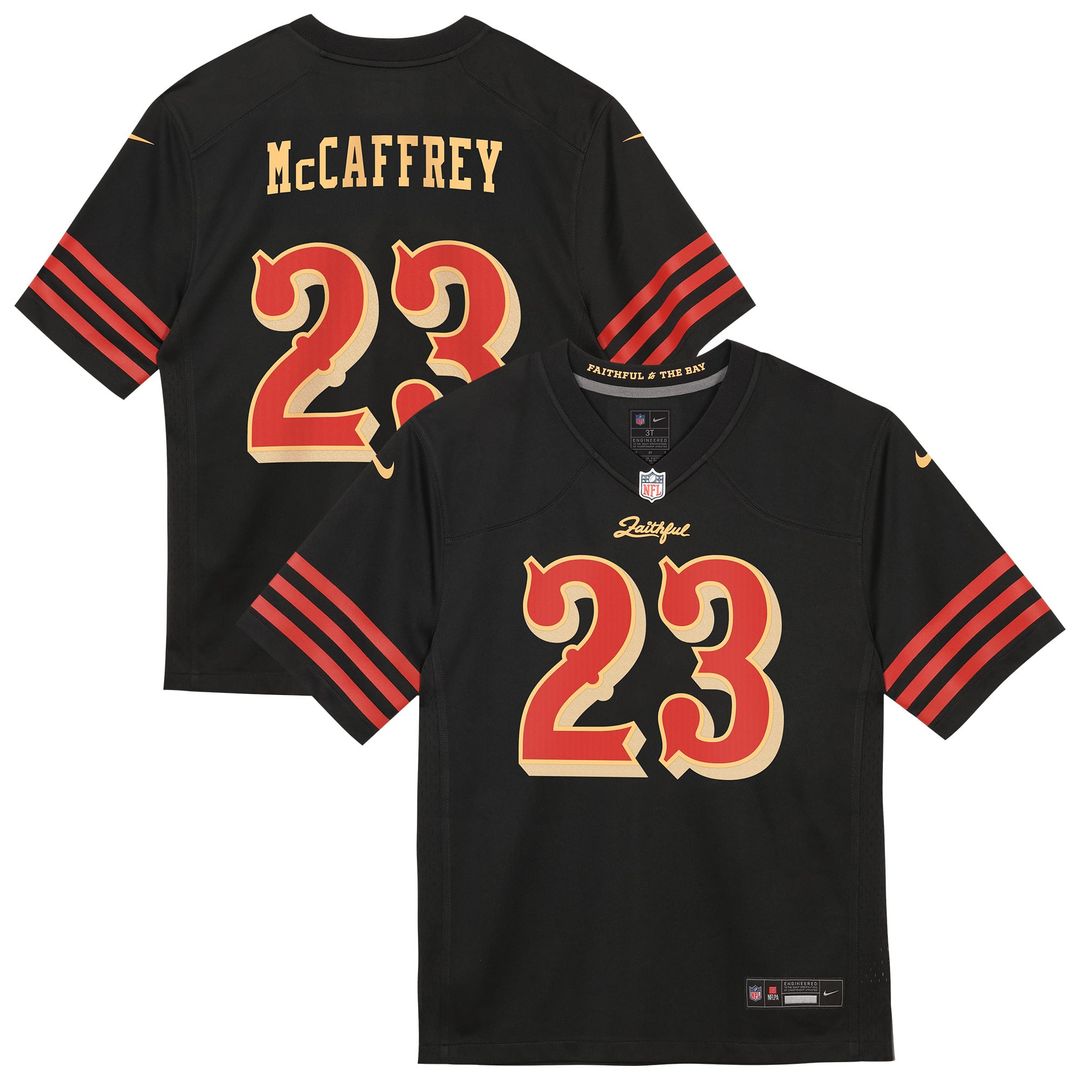 Christian McCaffrey San Francisco 49ers Toddler 2025 Rivalries Collection Game Jersey - Black