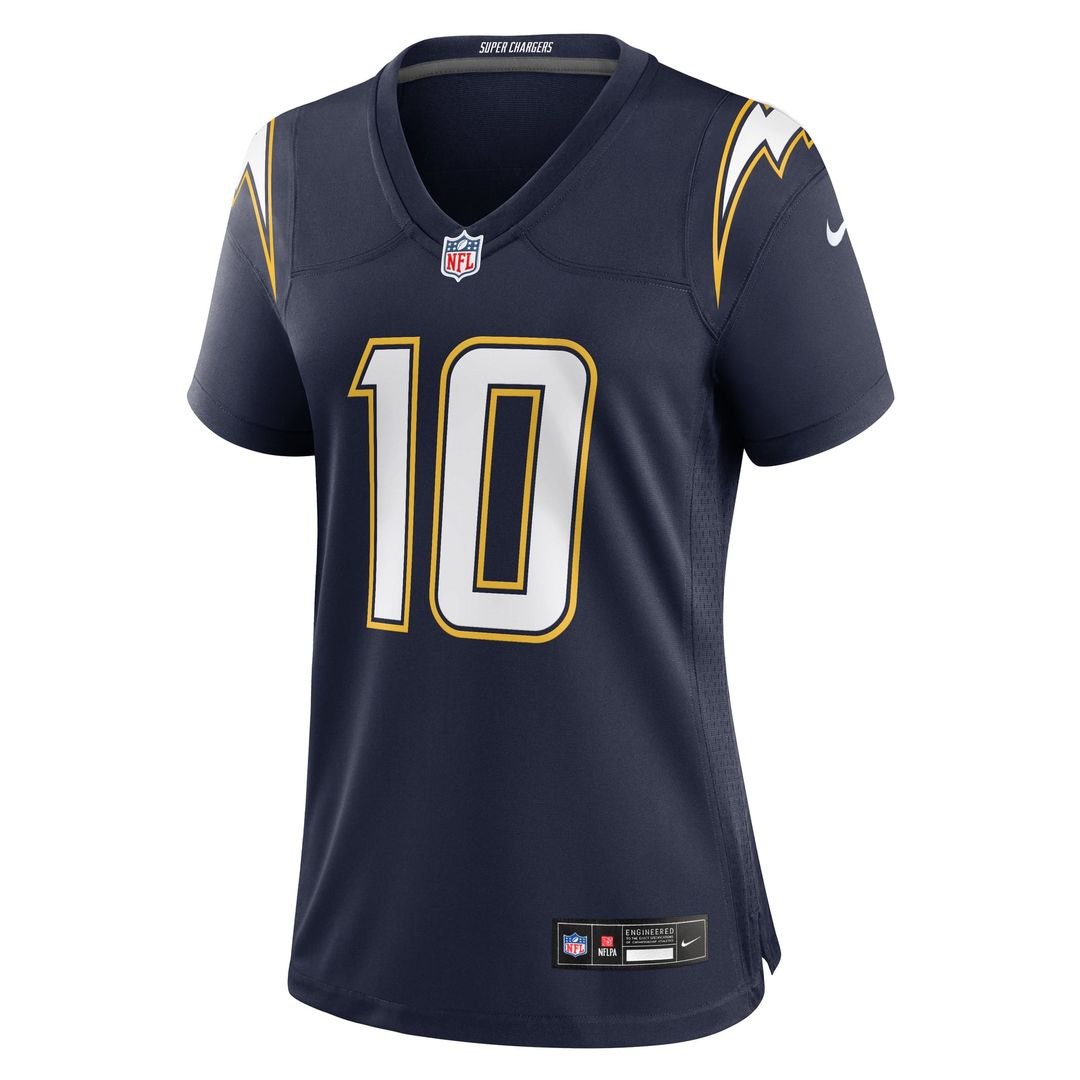 Justin Herbert Los Angeles Chargers Women's Alternate Charger Power Game Jersey - Gold