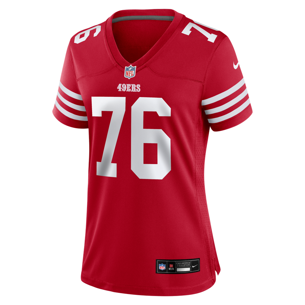 Vederian Lowe San Francisco 49ers Women's Team Game Jersey - Scarlet