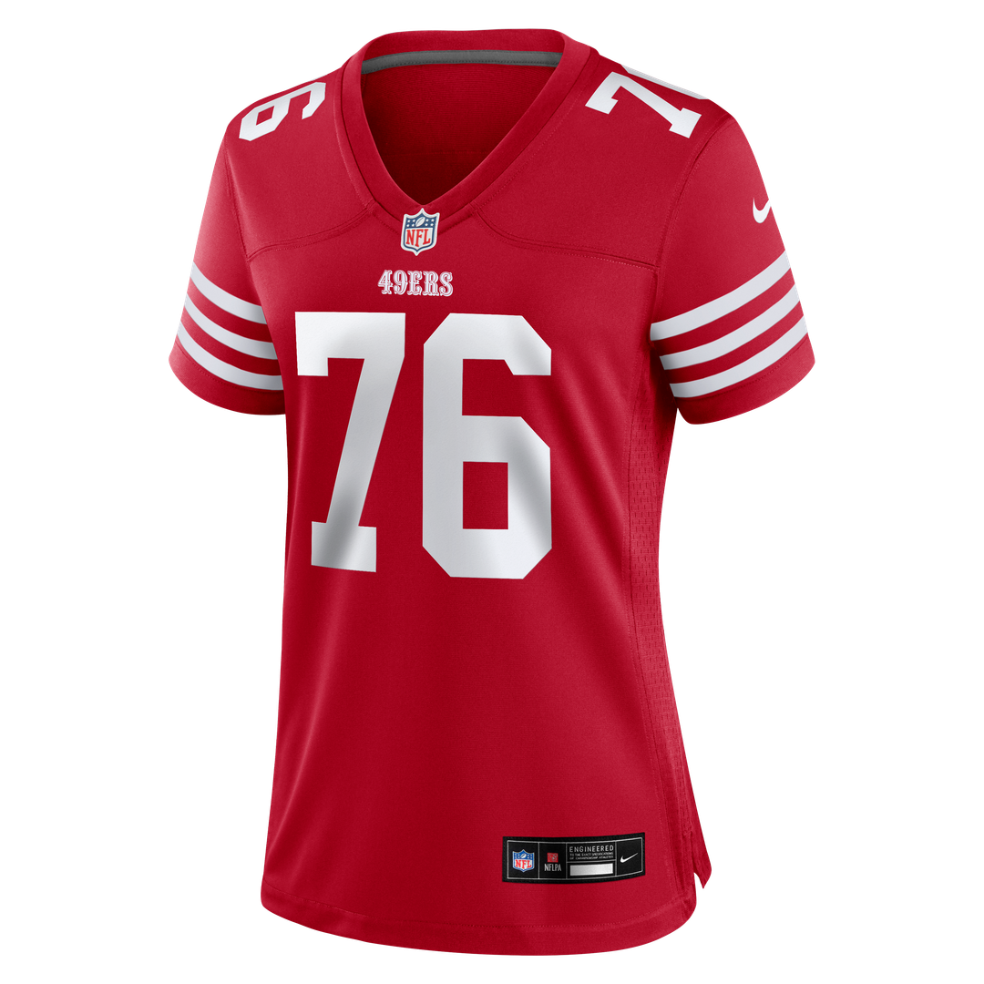 Vederian Lowe San Francisco 49ers Women's Team Game Jersey - Scarlet