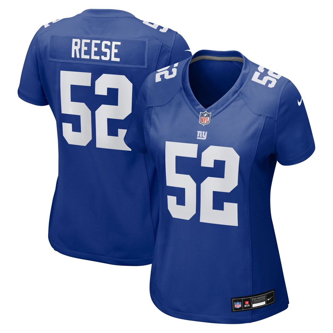 Arvell Reese New York Giants Women's Game Jersey - Royal