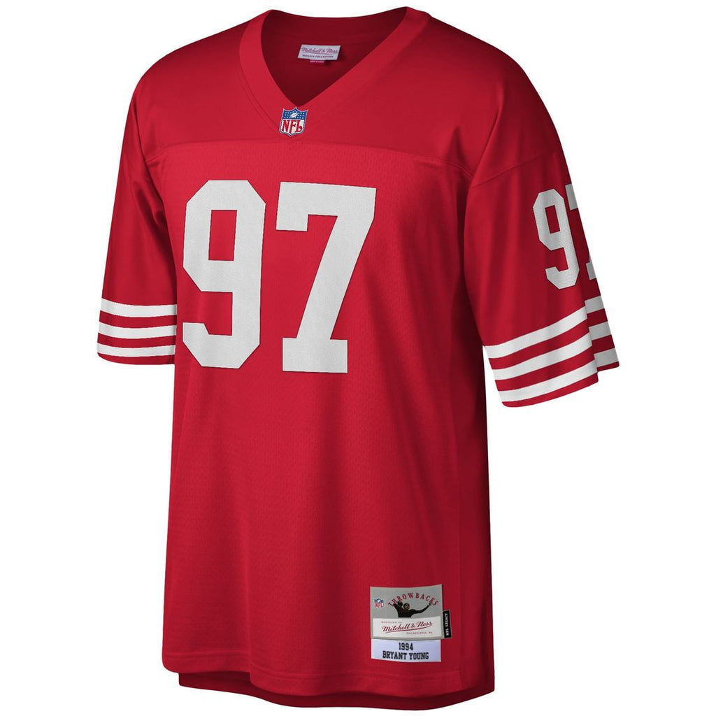 Bryant Young San Francisco 49ers Legacy Replica Jersey - Scarlet