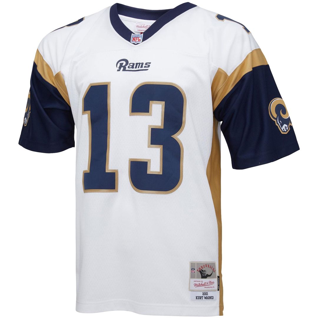 Kurt Warner Los Angeles Rams Big & Tall 2001 Retired Player Replica Jersey - White