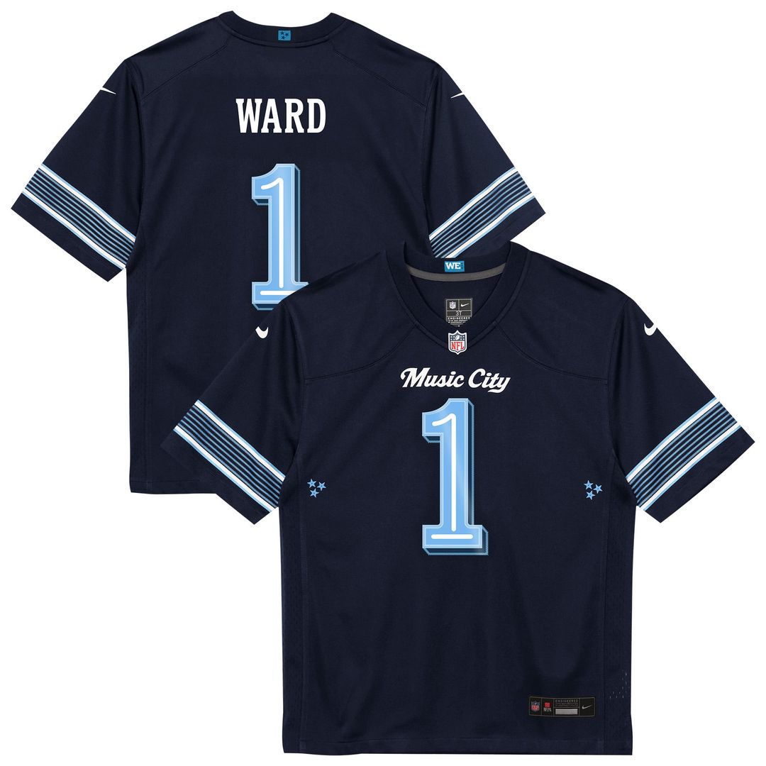 Cameron Ward Tennessee Titans Preschool 2026 Rivalries Collection Game Jersey - Navy