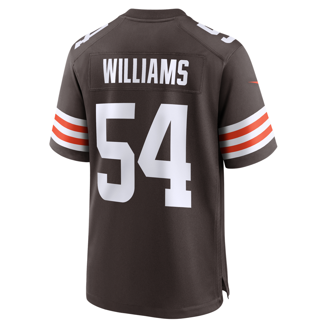 Sam Williams Cleveland Browns Team Game Jersey - Brown
