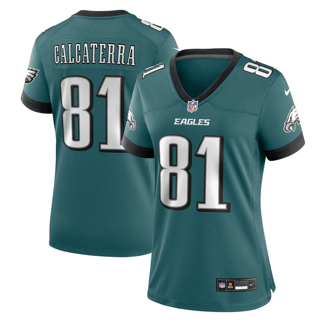 Grant Calcaterra Philadelphia Eagles Women's Team Game Jersey - Midnight Green