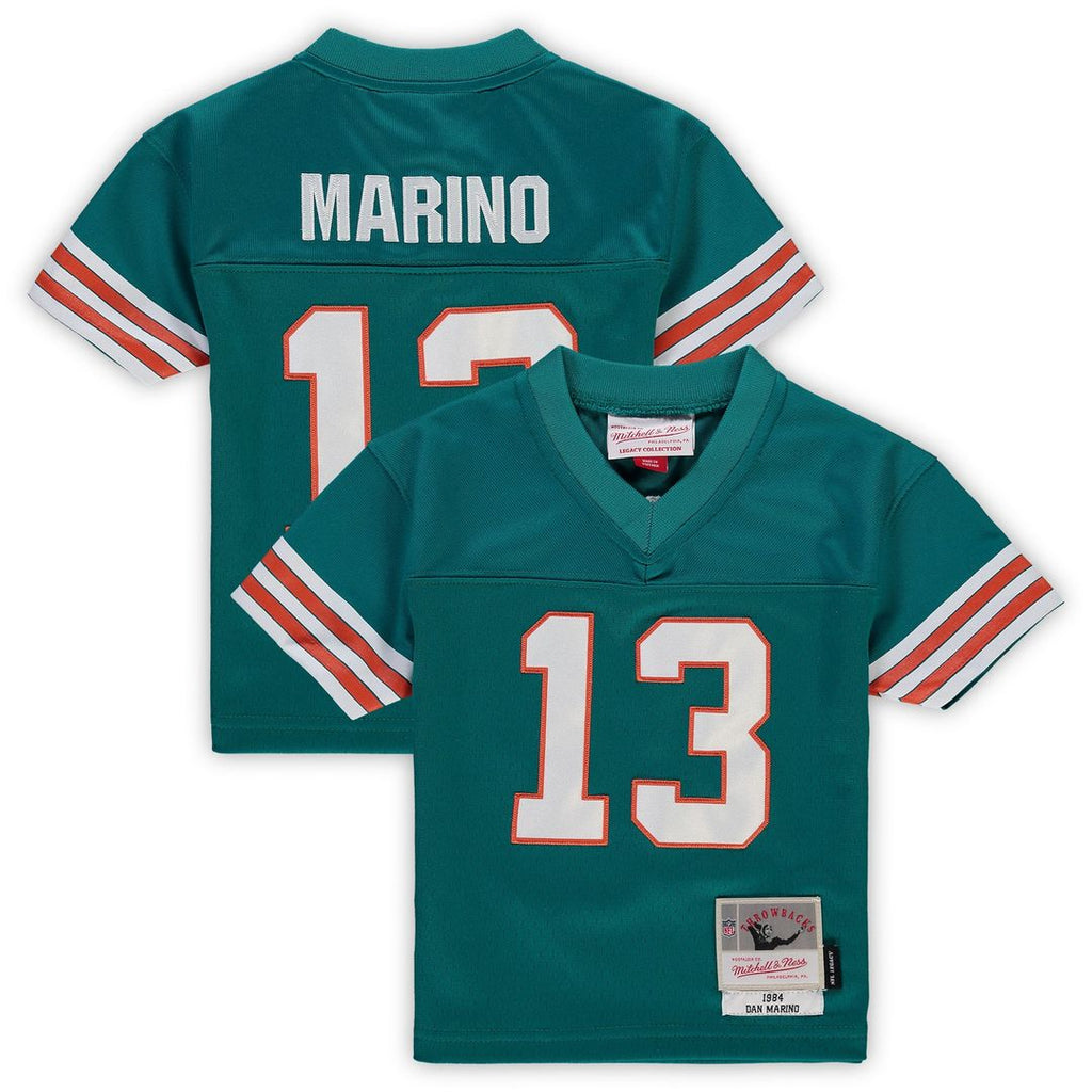 Dan Marino Miami Dolphins Toddler 1984 Retired Legacy Jersey - Aqua