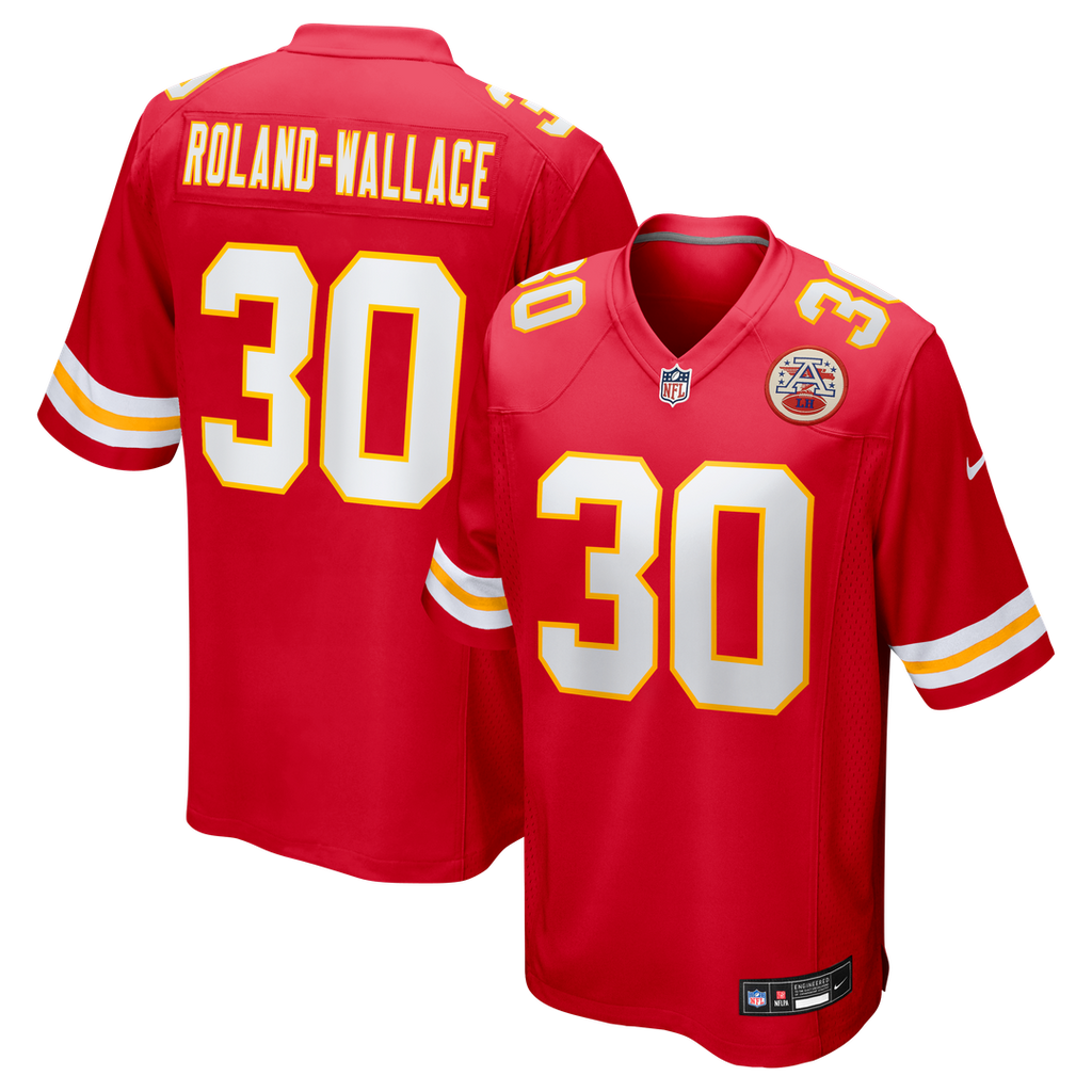 Chris Roland - Wallace Kansas City Chiefs Game Jersey - Red