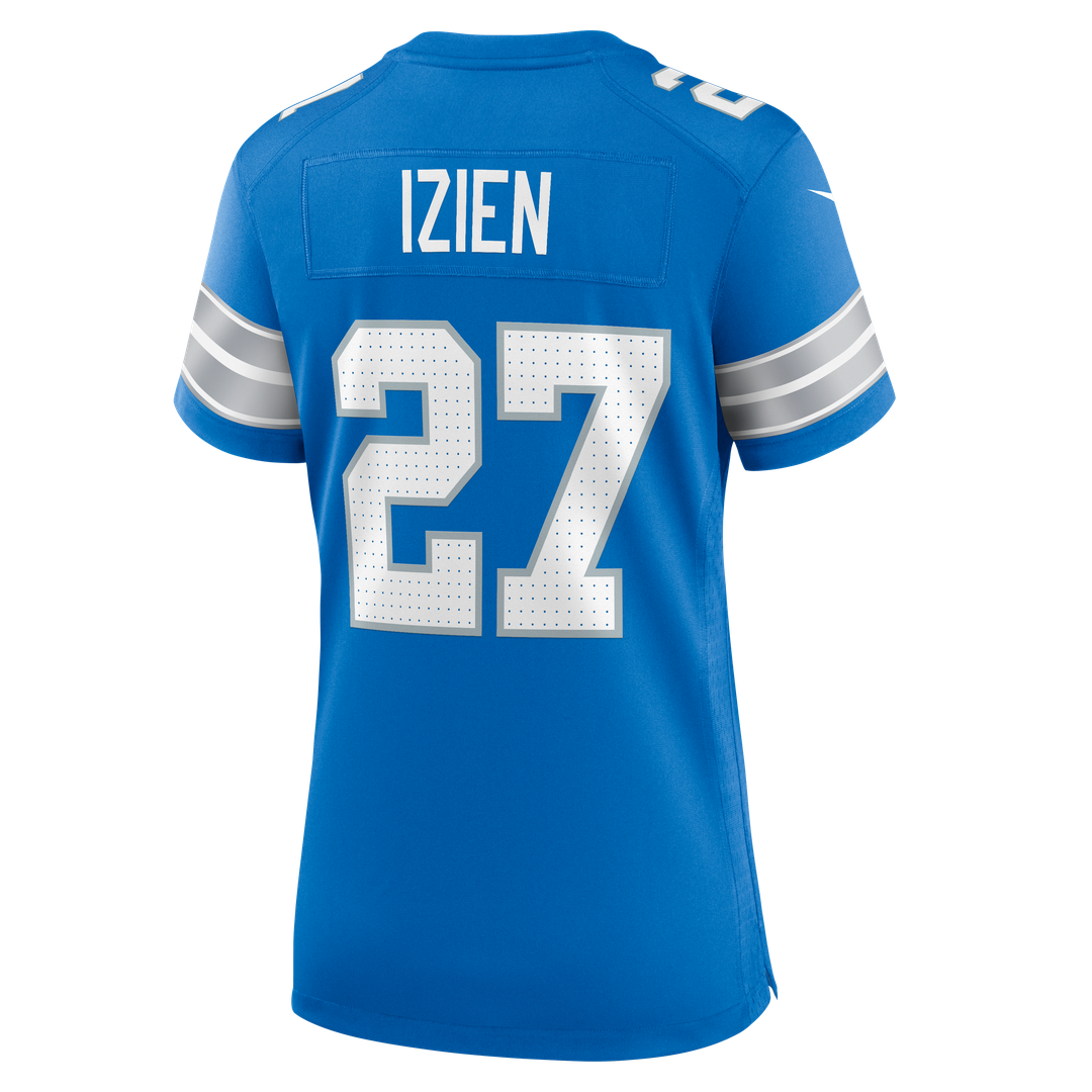 Christian Izien Detroit Lions Women's Team Game Jersey - Blue