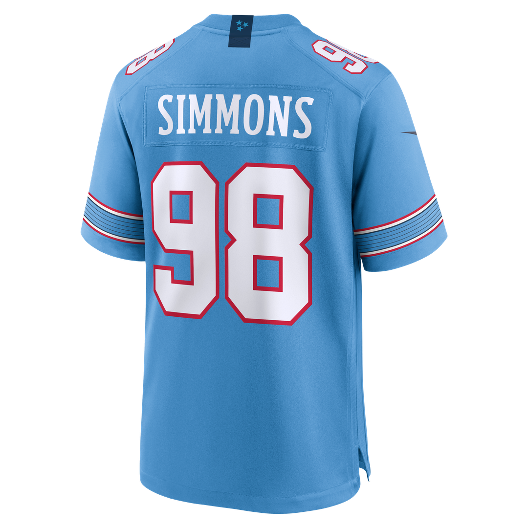 Jeffery Simmons Tennessee Titans Game Jersey - White