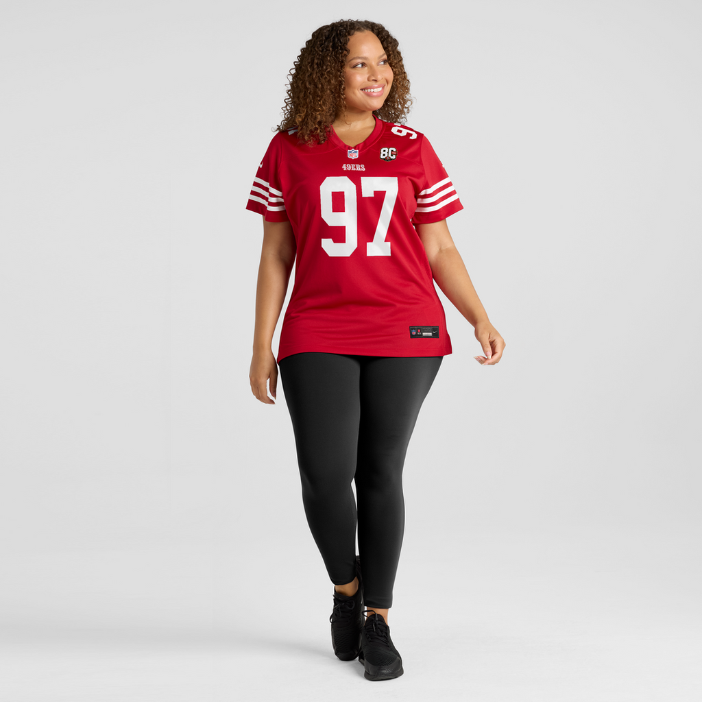 Nick Bosa San Francisco 49ers Women's 80th Anniversary Game Jersey - Scarlet