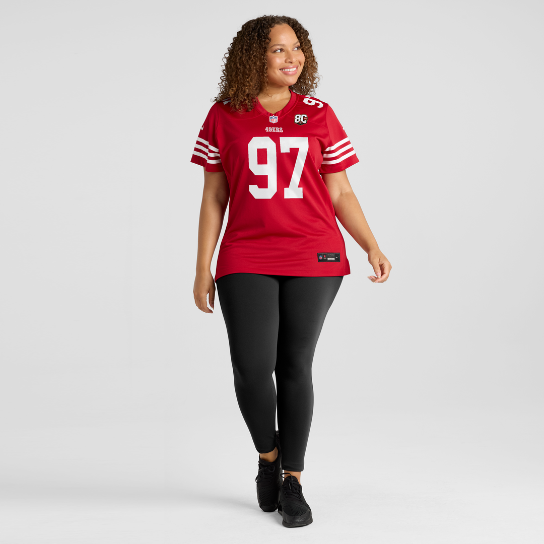 Nick Bosa San Francisco 49ers Women's 80th Anniversary Game Jersey - Scarlet