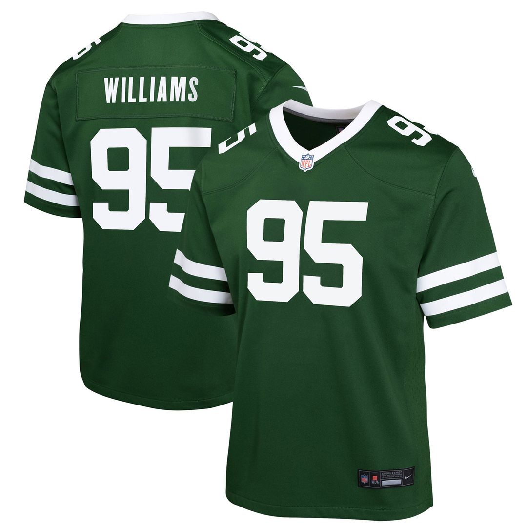 Quinnen Williams New York Jets Youth Game Jersey - Green