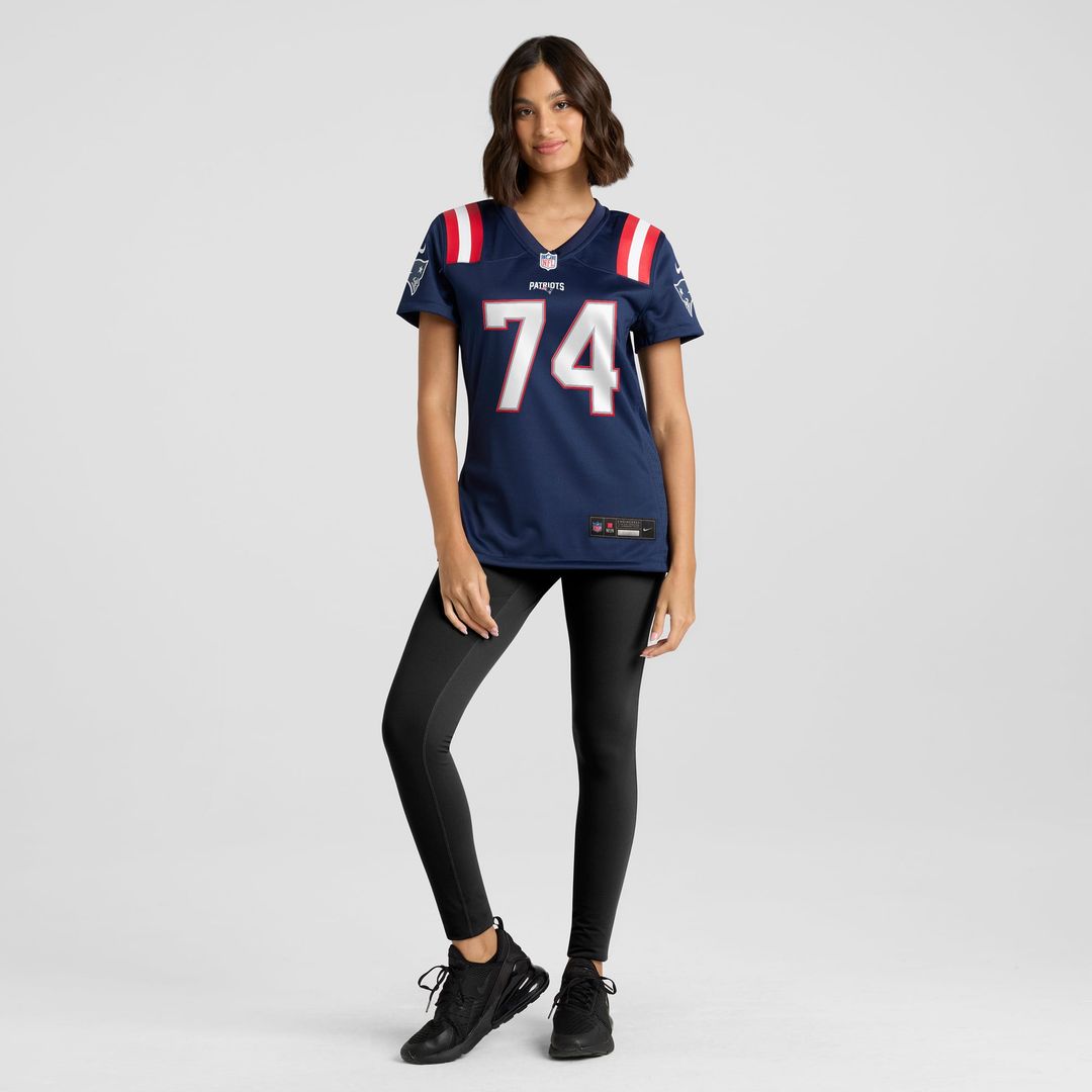 Caleb Lomu New England Patriots Women's Team Game Jersey - Navy