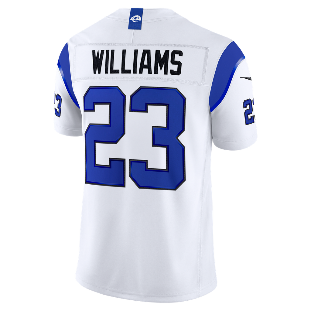 Kyren Williams Los Angeles Rams Fearsome White Vapor F.U.S.E. Stitched Limited Jersey