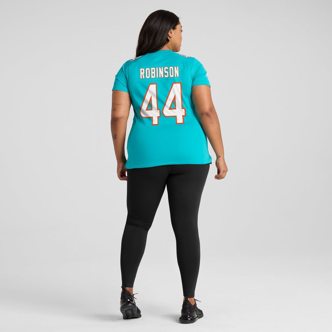 Chop Robinson Miami Dolphins Women's Game Jersey - Aqua