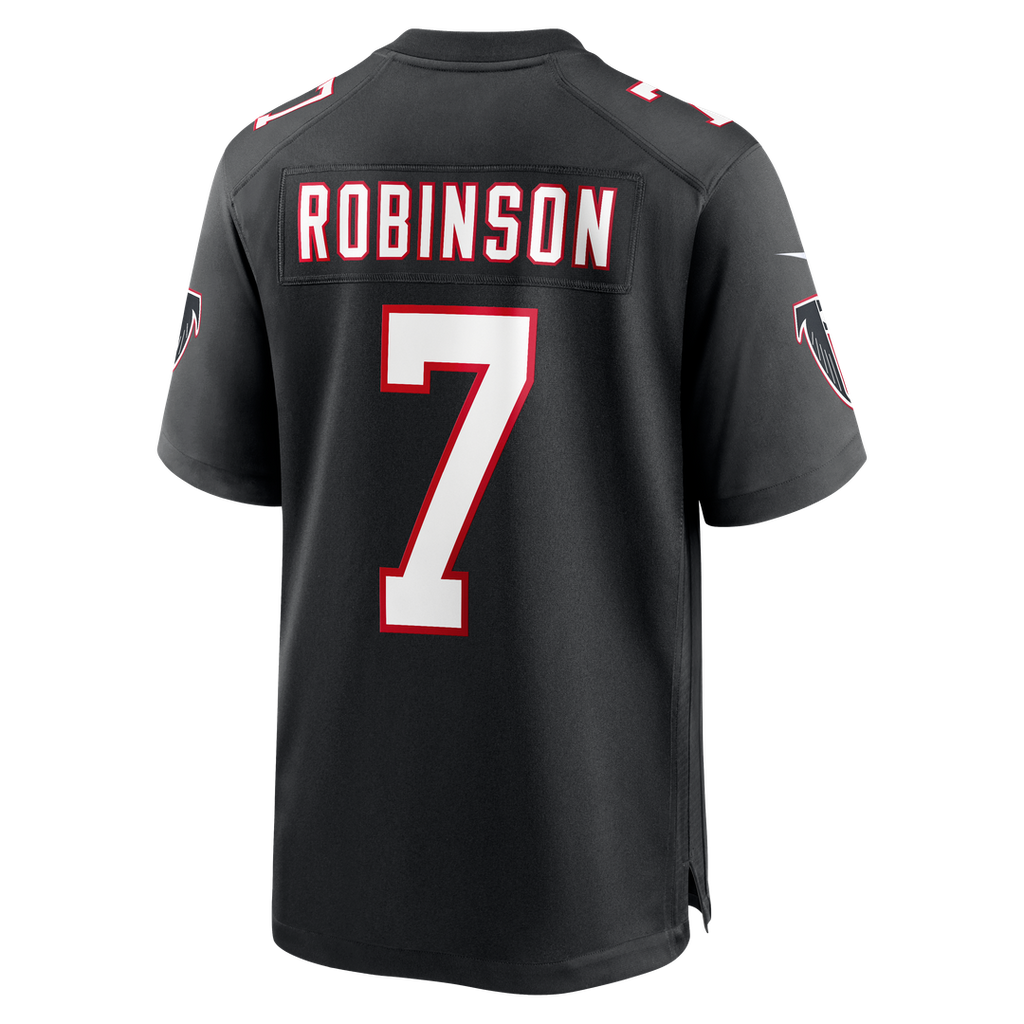 Bijan Robinson Atlanta Falcons Throwback Game Jersey - Black