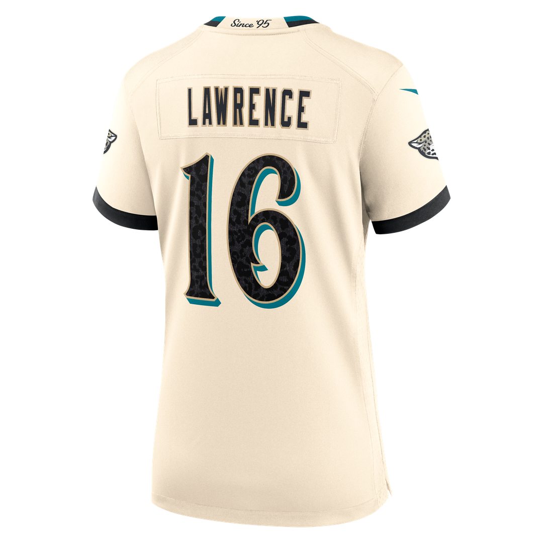Trevor Lawrence Jacksonville Jaguars Women's 2026 Rivalries Collection Game Jersey - Natural
