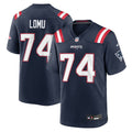Caleb Lomu New England Patriots Team Game Jersey - Navy