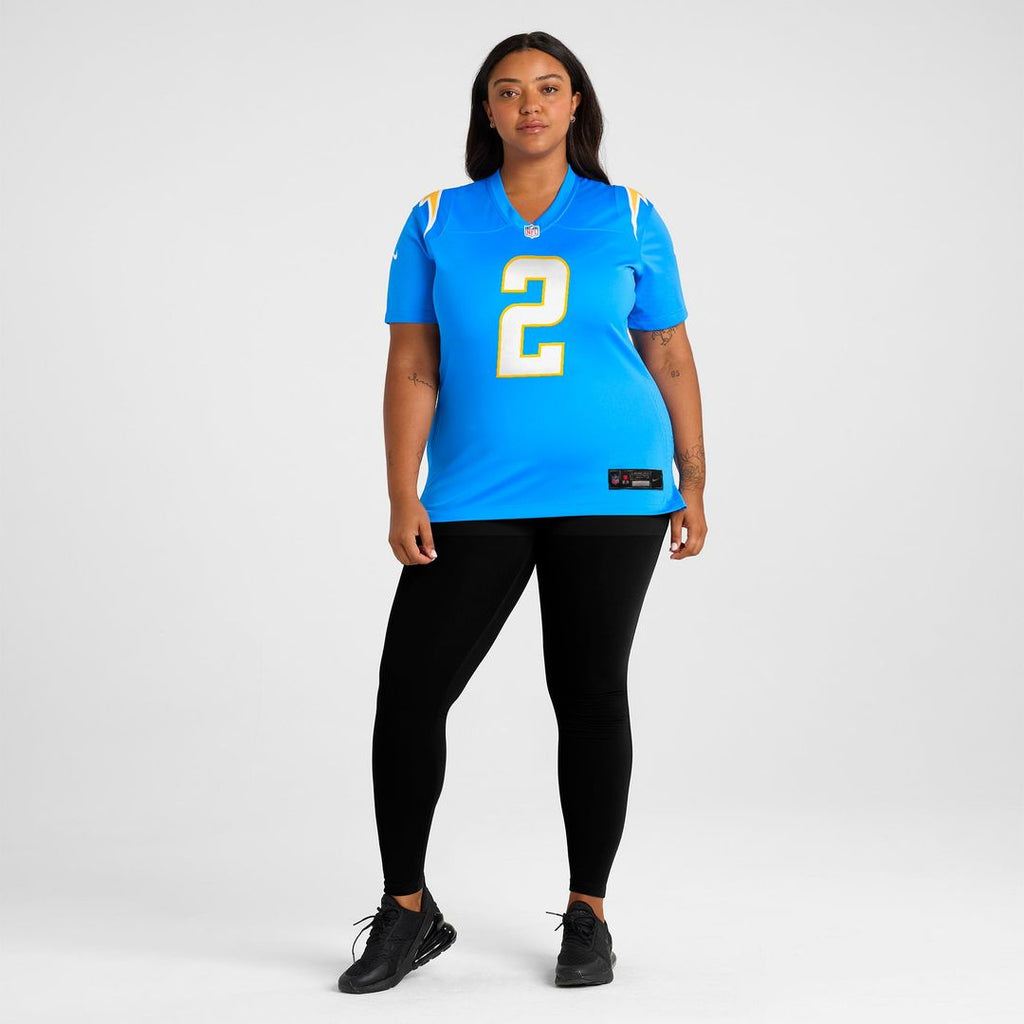 Elijah Molden Los Angeles Chargers Women's Team Game Jersey - Powder Blue