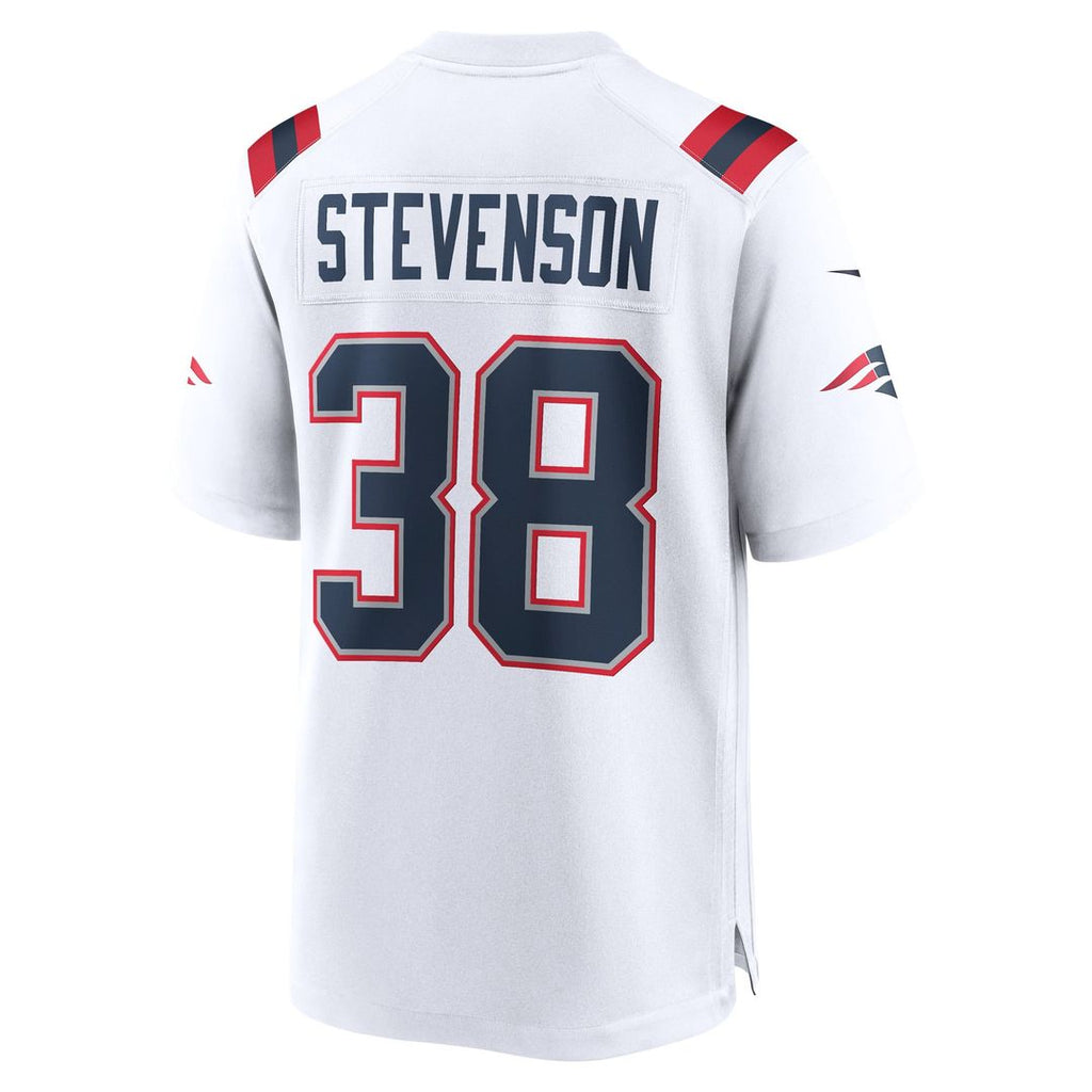 Rhamondre Stevenson New England Patriots Game Player Jersey - White