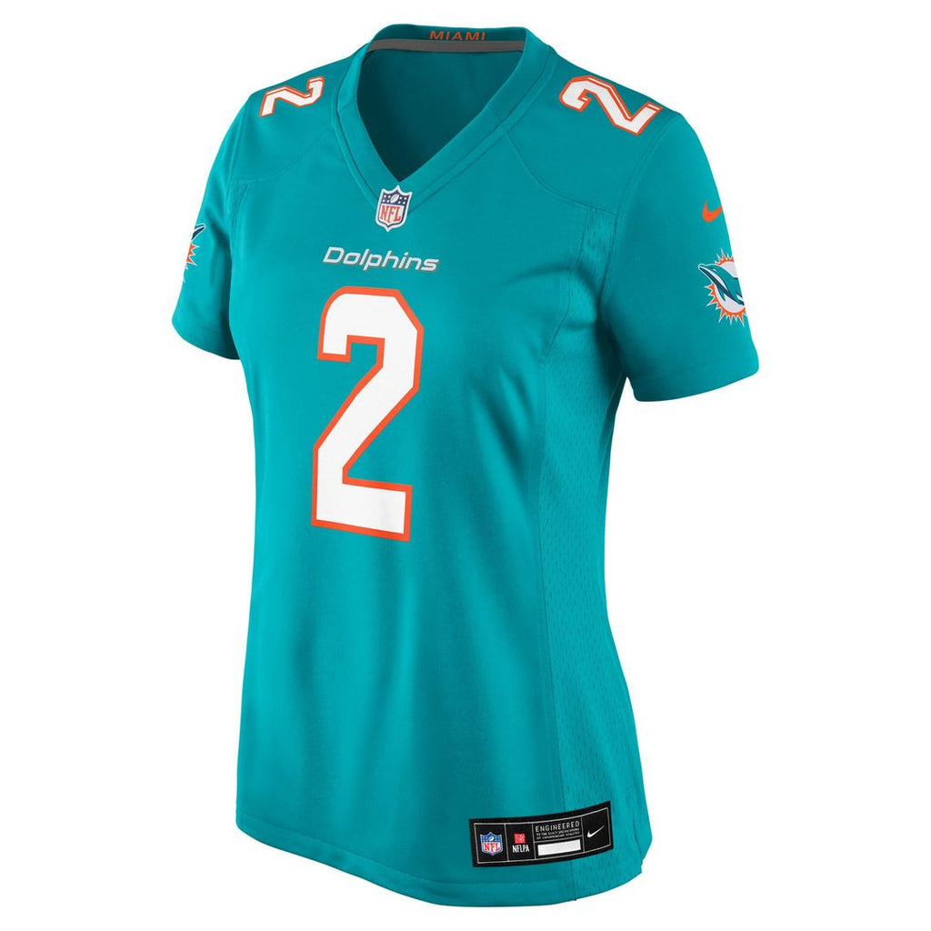 Malik Willis Miami Dolphins Women's Game Jersey - Aqua