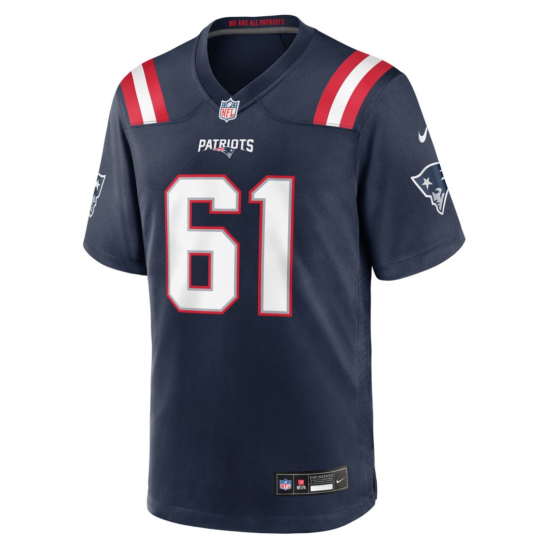 Darrian Dalcourt New England Patriots Team Game Jersey - Navy