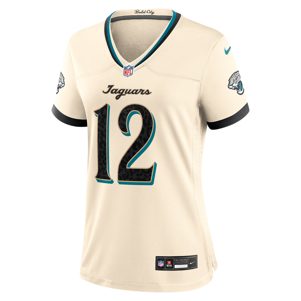 Travis Hunter Jacksonville Jaguars Women's 2026 Rivalries Collection Game Jersey - Natural