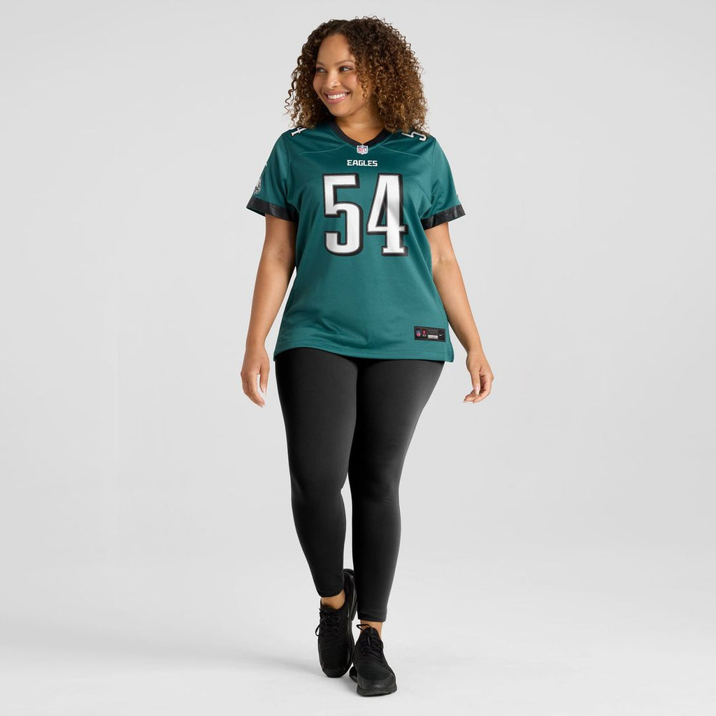 Jeremiah Trotter Jr. Philadelphia Eagles Women's Team Game Jersey - Midnight Green