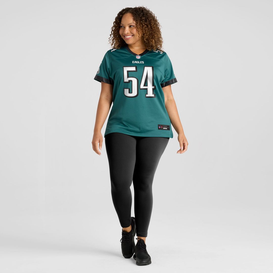 Jeremiah Trotter Jr. Philadelphia Eagles Women's Team Game Jersey - Midnight Green