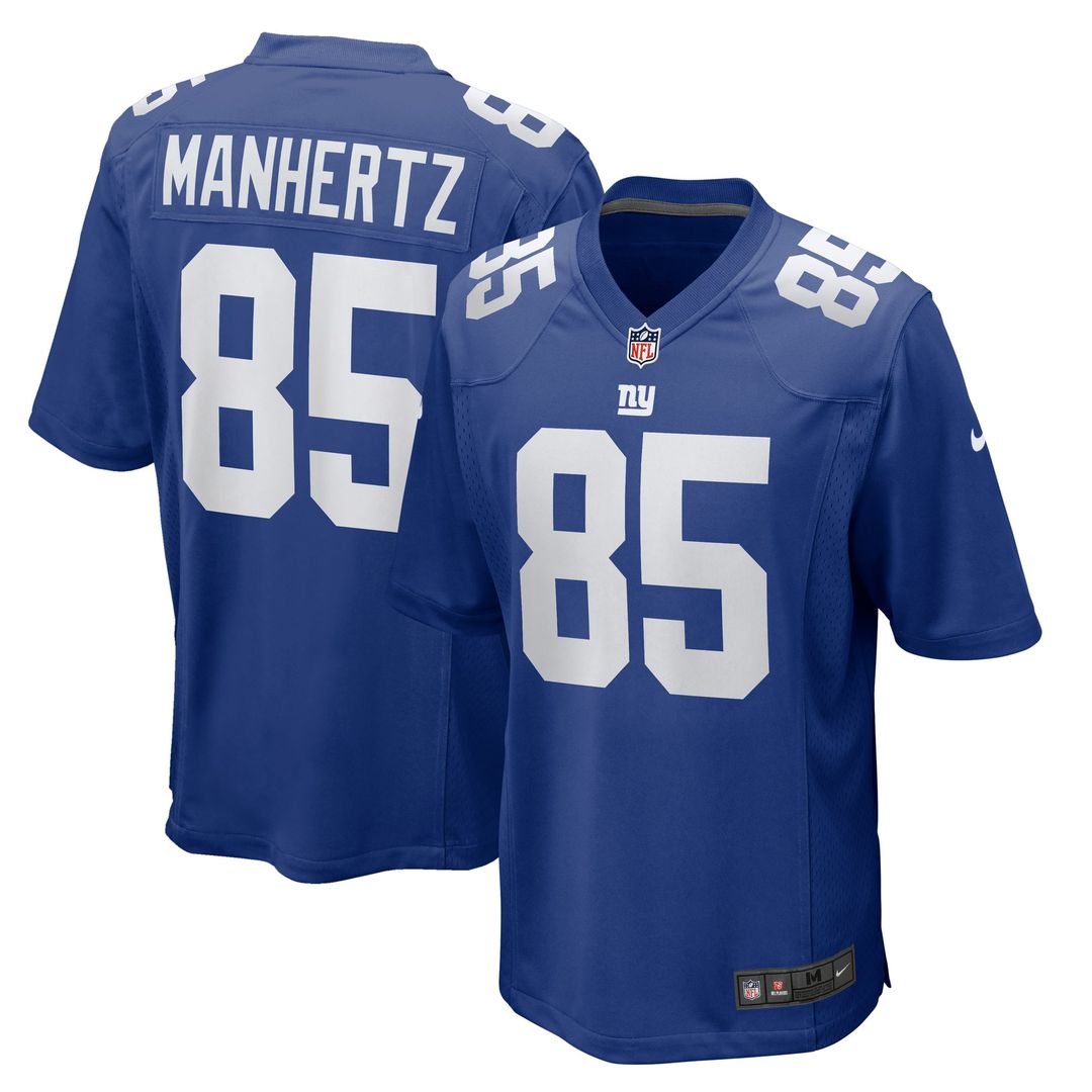 Chris Manhertz New York Giants Team Game Jersey - Royal