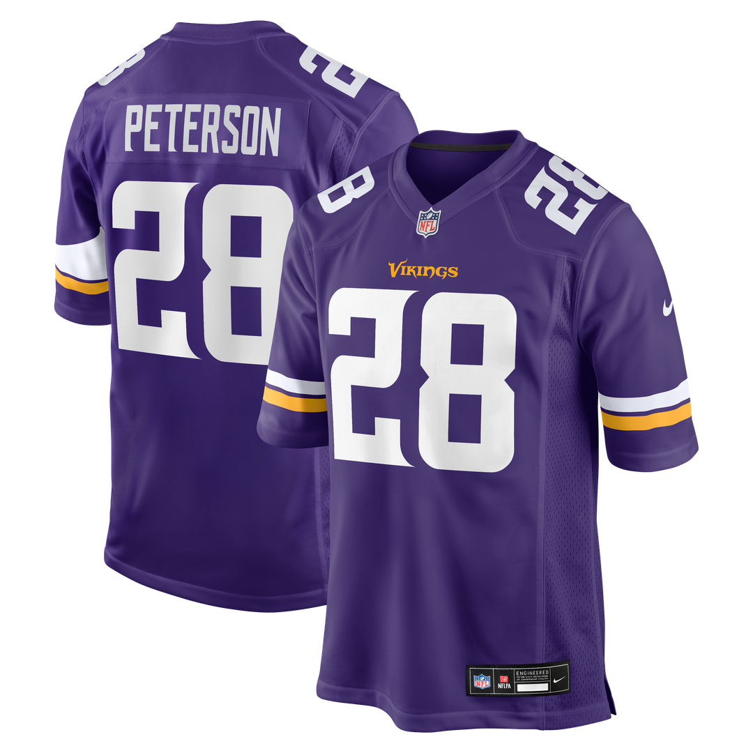 Adrian Peterson Minnesota Vikings Team Retired Game Jersey - Purple