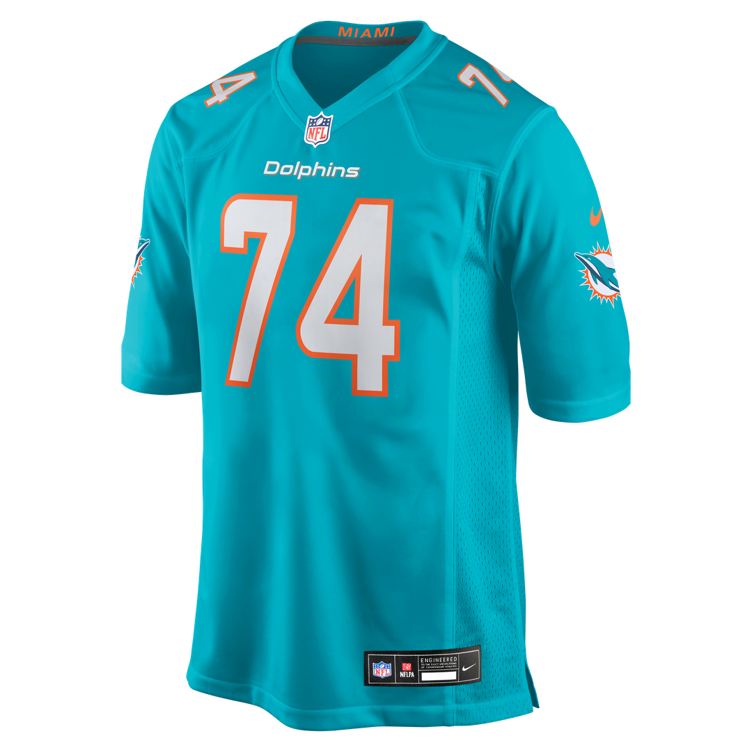 Kadyn Proctor Miami Dolphins Team Game Jersey - Aqua