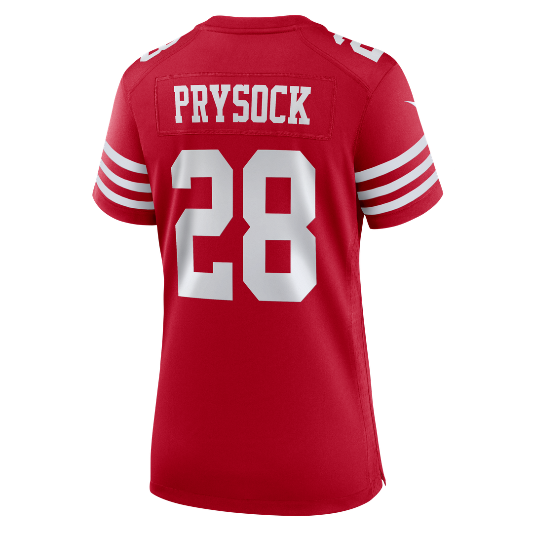 Ephesians Prysock San Francisco 49ers Women's Team Game Jersey - Scarlet