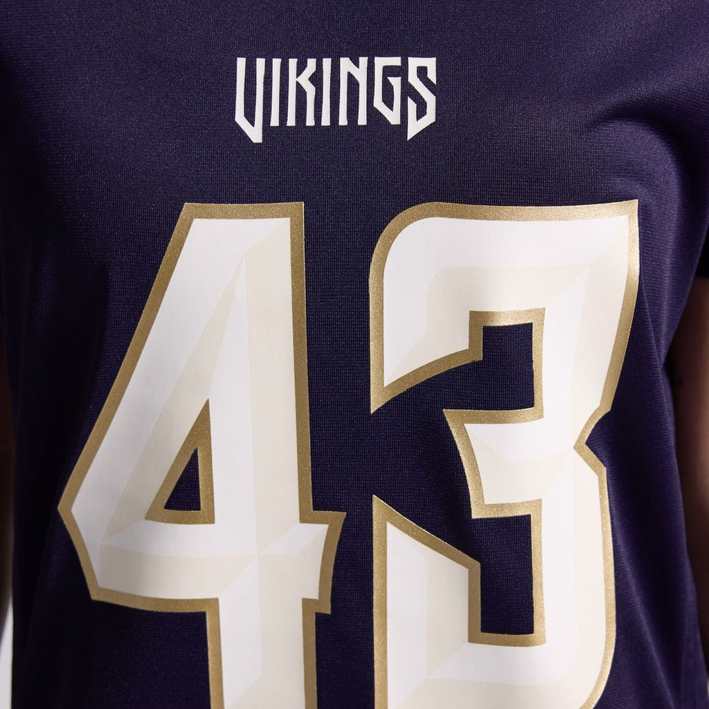 Andrew Van Ginkel Minnesota Vikings Women's 2026 Rivalries Collection Game Jersey - Purple