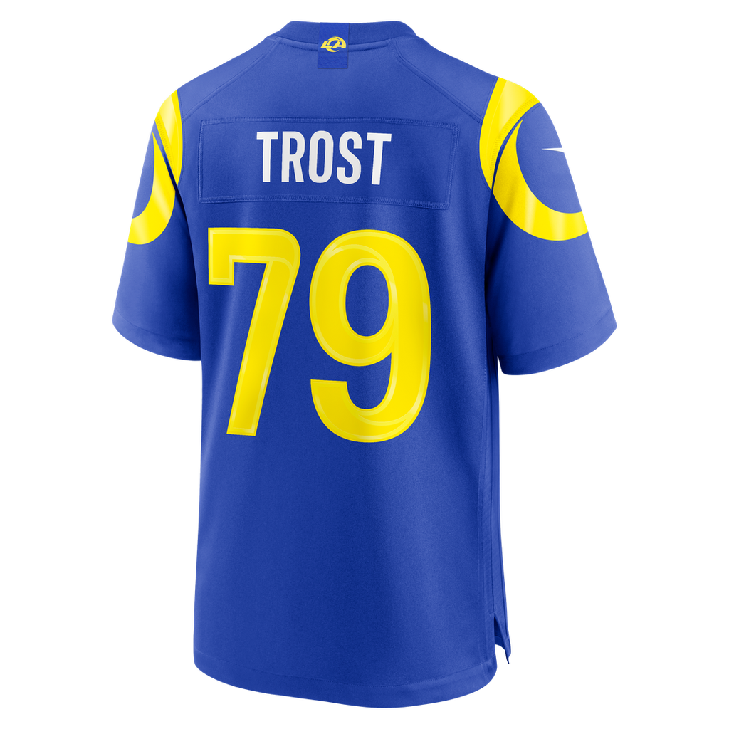 Keagen Trost Los Angeles Rams Team Game Jersey - Royal