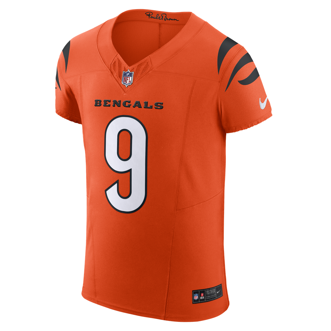Joe Burrow Cincinnati Bengals Team Vapor F.U.S.E. Elite Jersey - Orange