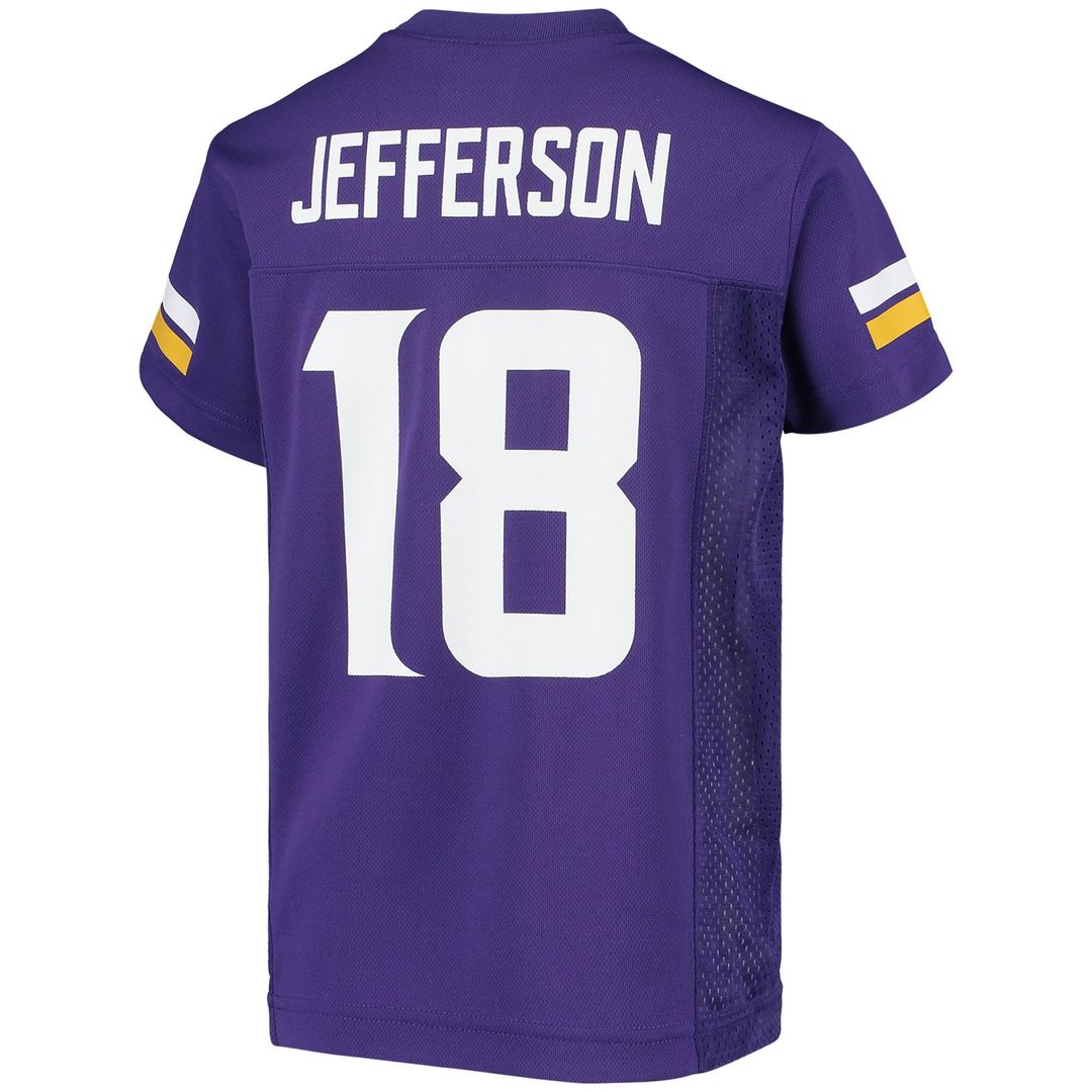 Justin Jefferson Minnesota Vikings Youth Replica Jersey - Purple