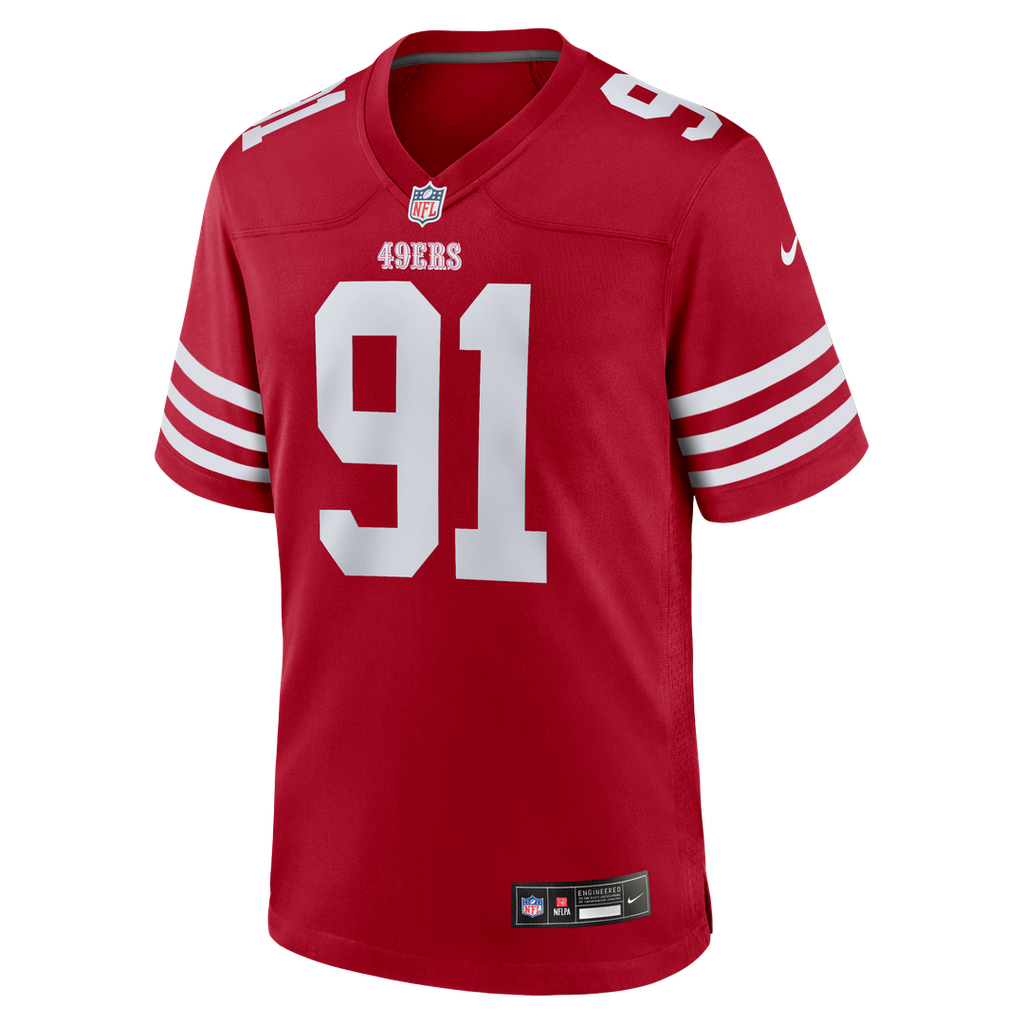 Earnest Brown IV San Francisco 49ers Team Game Jersey - Scarlet