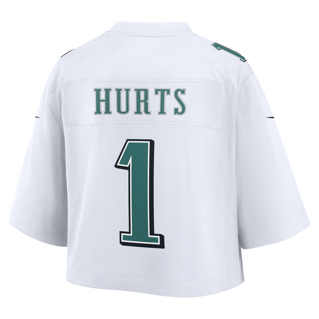 Jalen Hurts Philadelphia Eagles Women's Cropped Fashion Game Jersey - White