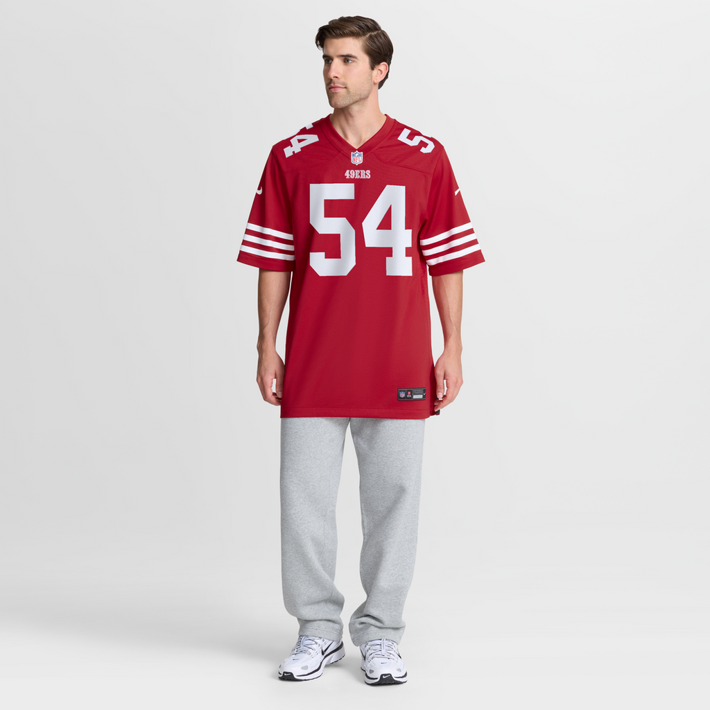 Fred Warner San Francisco 49ers Team Game Player Jersey - Scarlet