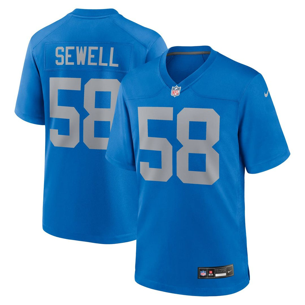 Penei Sewell Detroit Lions Alternate Game Jersey - Blue