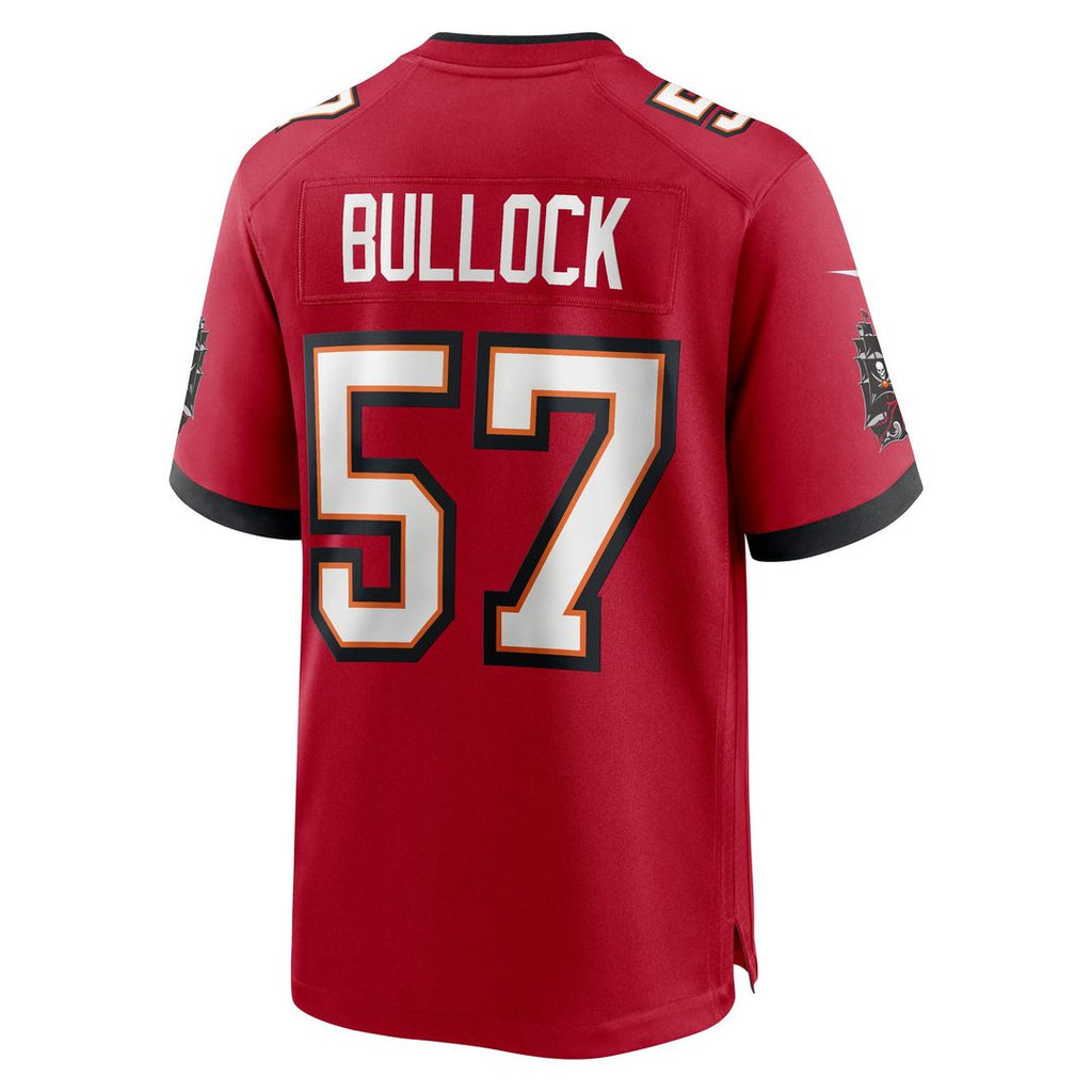 John Bullock Tampa Bay Buccaneers Team Game Jersey - Red