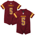 Jayden Daniels Washington Commanders Newborn Romper Game Jersey - Burgundy