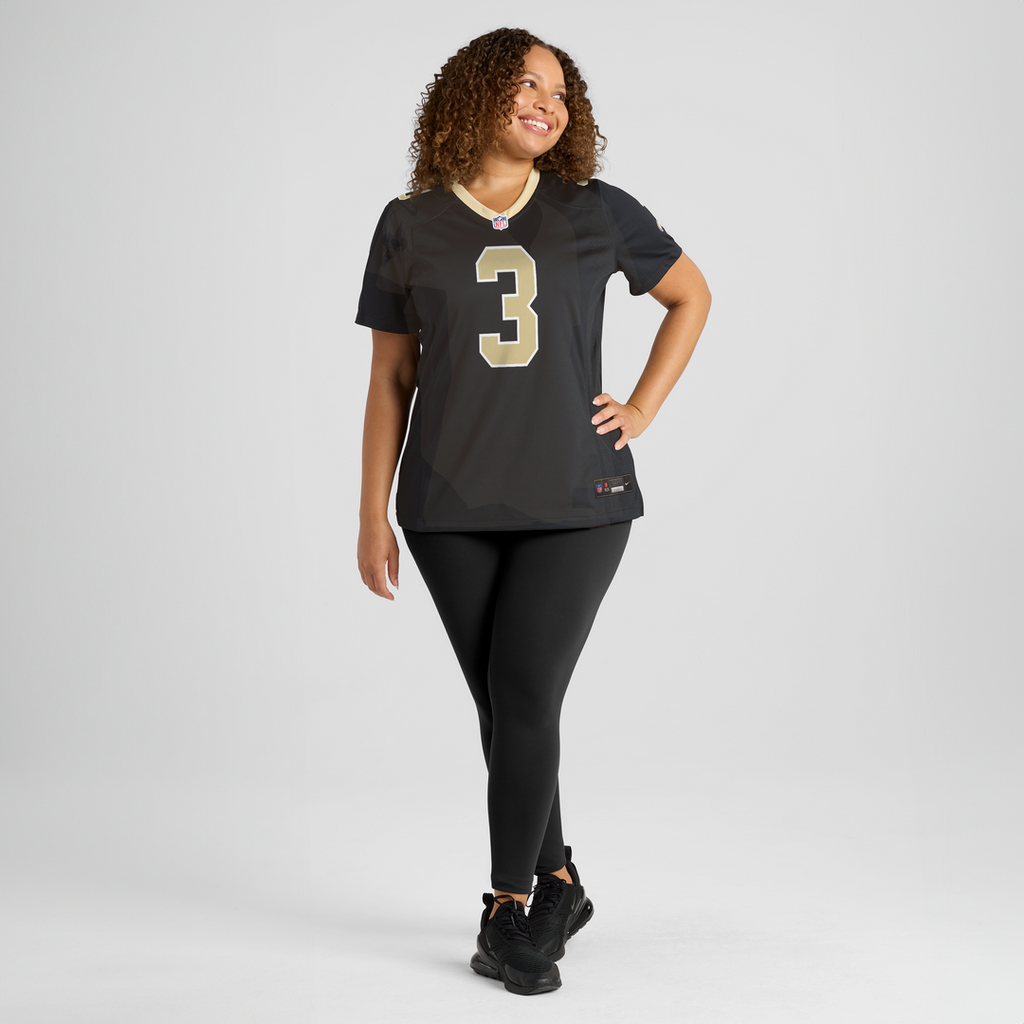 Travis Etienne Jr New Orleans Saints Women's Team Game Jersey - Black